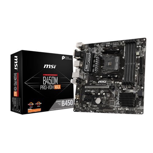 MSI B450M Pro-VDH DDR4 MAX Motherboard (3Y)