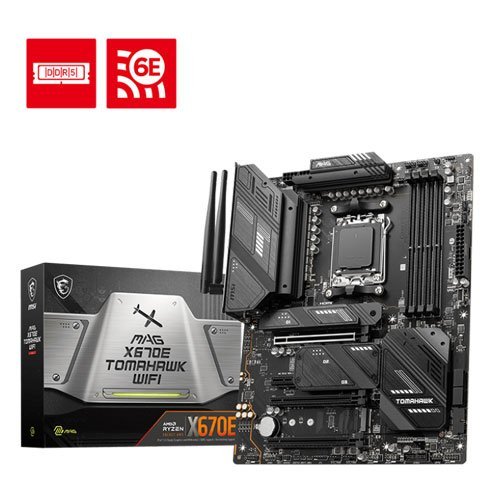 MSI MAG X670E Tomahawk (WIFI) DDR5 Motherboard (3Y)