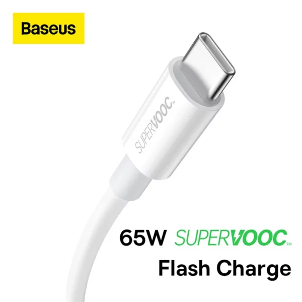 Baseus Superior Series (SUPERVOOC) Fast Charging Data Cable USB to Type-C 65W (6M) - Image 2