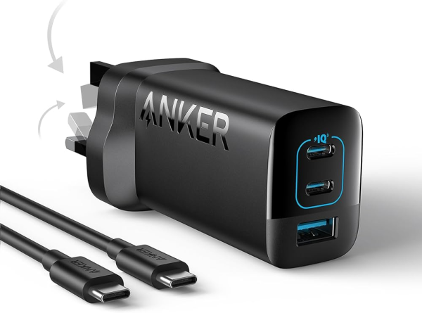 Anker 336 67W Three Port UK Pin Wall Charger (6M) - Image 2