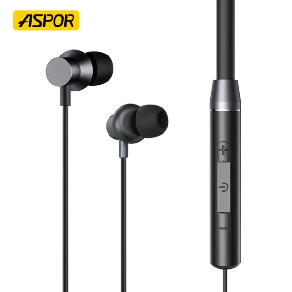 Aspor A601 Wireless Neckband Earphones - Image 3