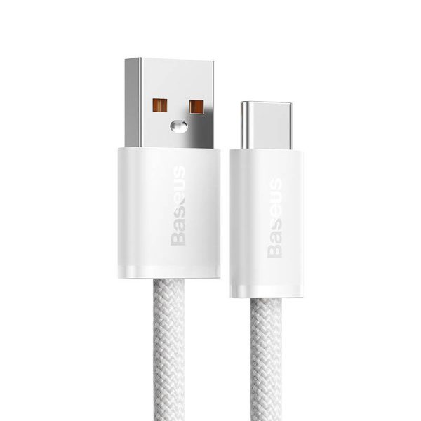 Baseus Dynamic Series 2m 100W USB to Type-C Fast Charging Data Cable - White (6M) - Image 2