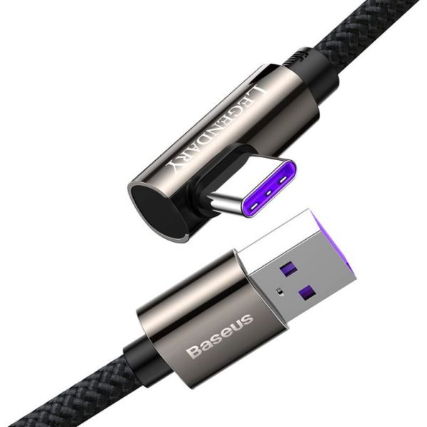 Baseus Legend Series Elbow 1m USB to Type-C 66W Fast Charging Data Cable (6M) - Image 3