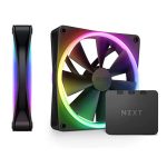 NZXT F140 RGB DUO 140MM DUAL SIDED TWIN PACK RGB FAN WITH RGB CONTROLLER – BLACK (1Y)