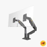 NB F160 – Dual Monitor Arm – Full Motion Swivel Computer Monitor Desk Mount Stand for 17-27 Inch with 2~9KG Load (2Y)