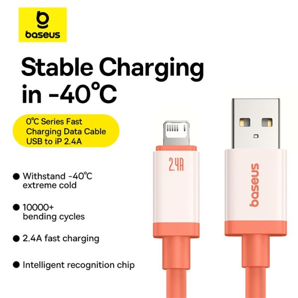 Baseus 0℃ Series 1m USB to Lightning Fast Charging Data Cable