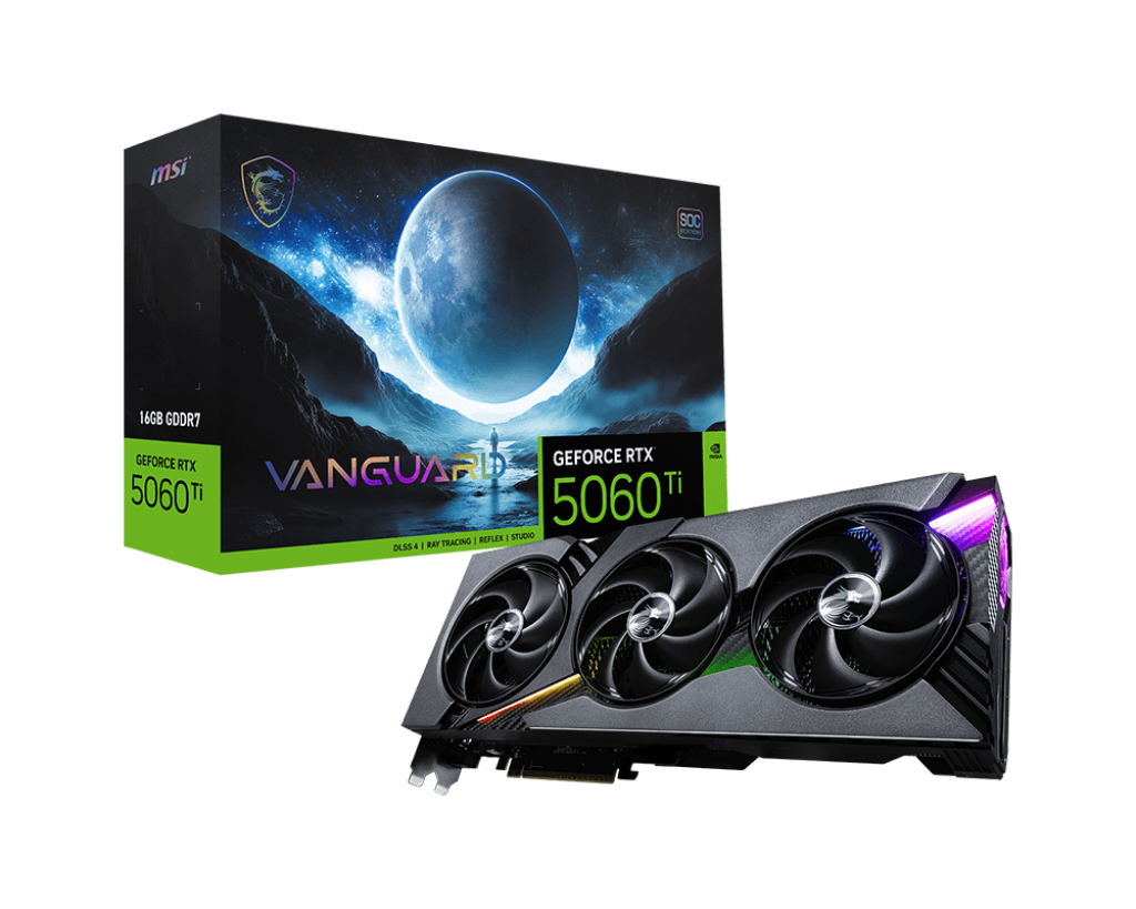 MSI GeForce RTX 5060 Ti 16G VANGUARD SOC Graphics Card (3Y)