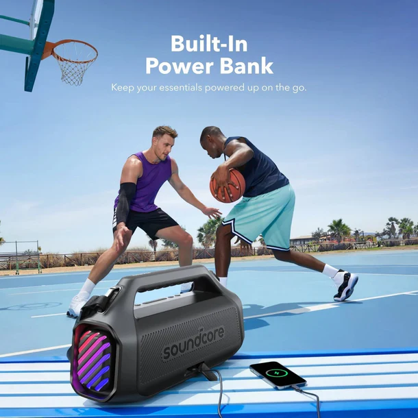 Anker Soundcore Boom 2 Plus Portable Bluetooth Speaker – 140 W Max Bass, IPX7 Waterproof - Image 2