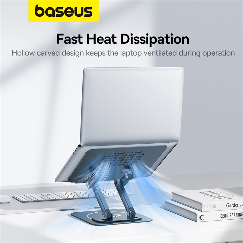 Baseus UltraStable Pro Series 360 Rotatable and Foldable Laptop Stand (Three-Fold Version) – B10059900811-01 - Image 4