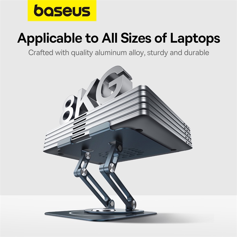 Baseus UltraStable Pro Series 360 Rotatable and Foldable Laptop Stand (Three-Fold Version) – B10059900811-01 - Image 5