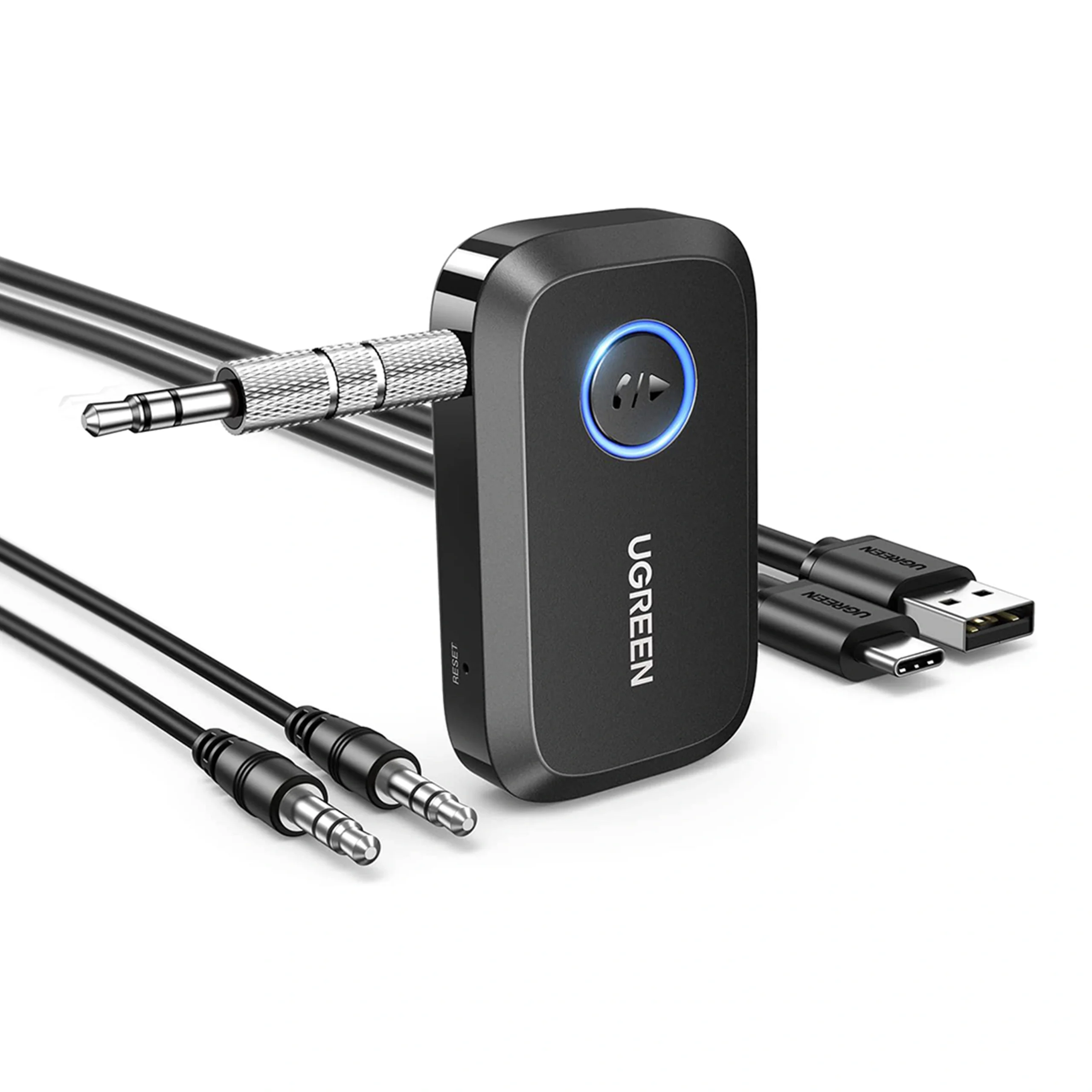 UGREEN LDAC Hi-Res Rechargeable 3.5mm Bluetooth Receiver Audio Adapter – BT509 – 55546