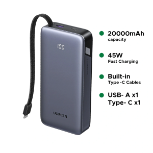 UGREEN-20000mAh-45W-Power-Bank-with-Built-in-Type-C-Cable-PB536-PB536-55988B-badudeal